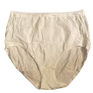 Hanes White 8 Pairs Cotton Underwear Size Large NEW